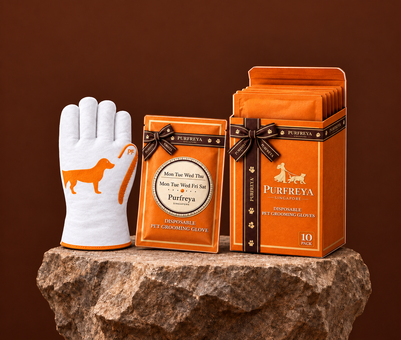 Pet Cleansing Glove Wipes packaging