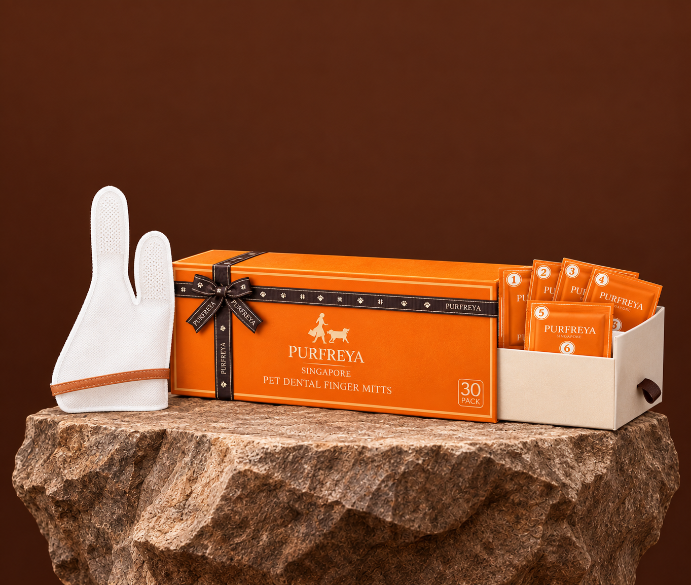 Pet Cleansing Finger Wipes packaging
