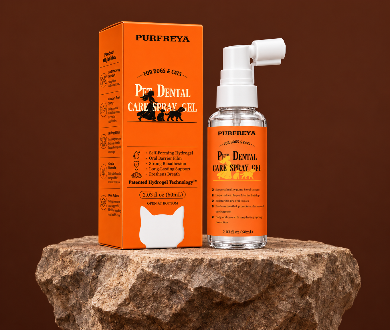 Pet Dental Care Spray Gel packaging